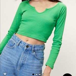 Recycled Long Sleeve Crop